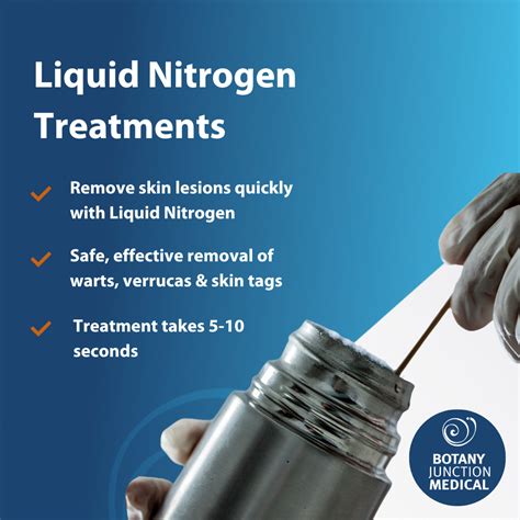 What do you put on skin after liquid nitrogen treatment